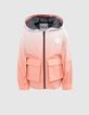 Boys’ neon orange windcheater with deep-dye effect-1