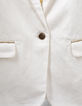 Veste de costume blanc cassé or fille-5