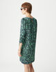 Green dress LENZING™ ECOVERO™ camouflage Women-3