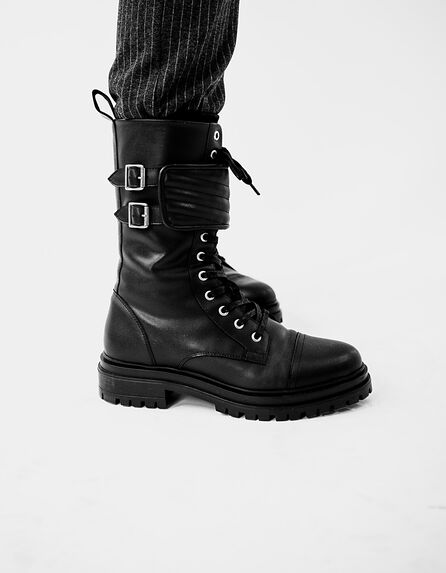 Leather story women’s 1440 combat boots