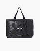 Sac shopper en jackron noir femme-2