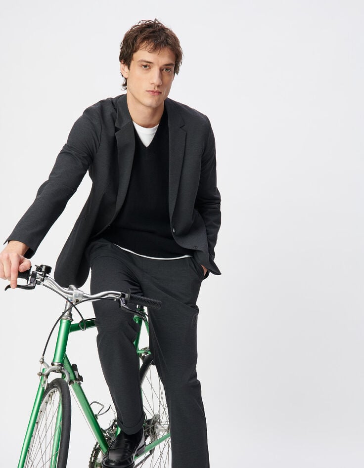 Veste de costume grise maille ULTRA MOBILITY Homme-2