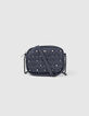 Sac &agrave; main navy matelass&eacute; &eacute;toiles et clous fille-2