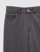 Girls’ grey gaucho jeans-5