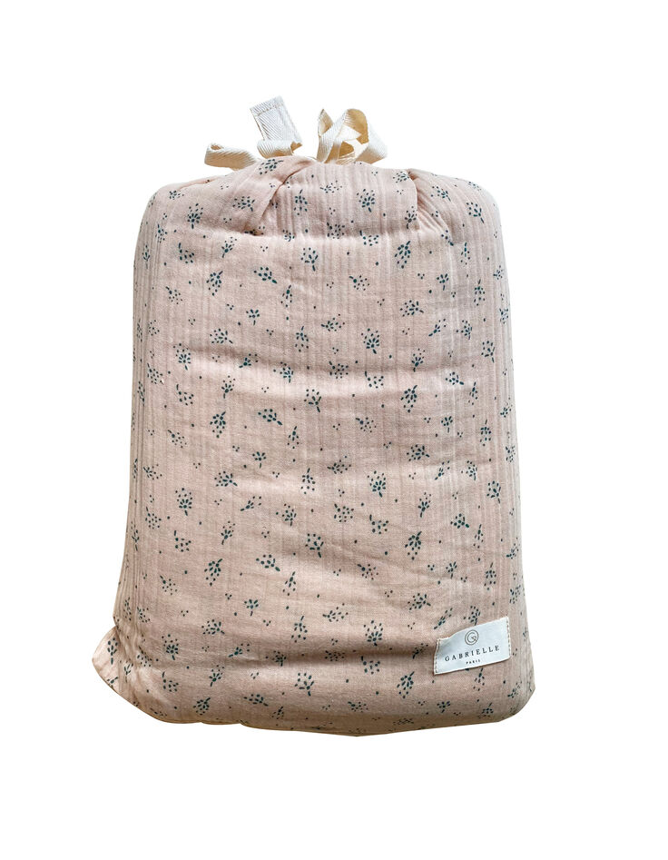 Parure de lit écrue gaze coton taie 65x65 GABRIELLE PARIS-1