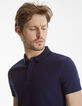 Polo bleu homme-1