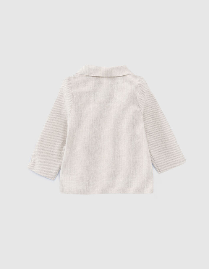 Beige gestreepte blazer babyjongens - IKKS