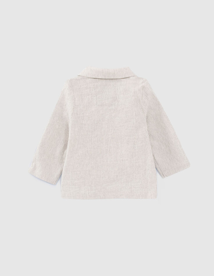Baby boys’ beige striped suit jacket-2