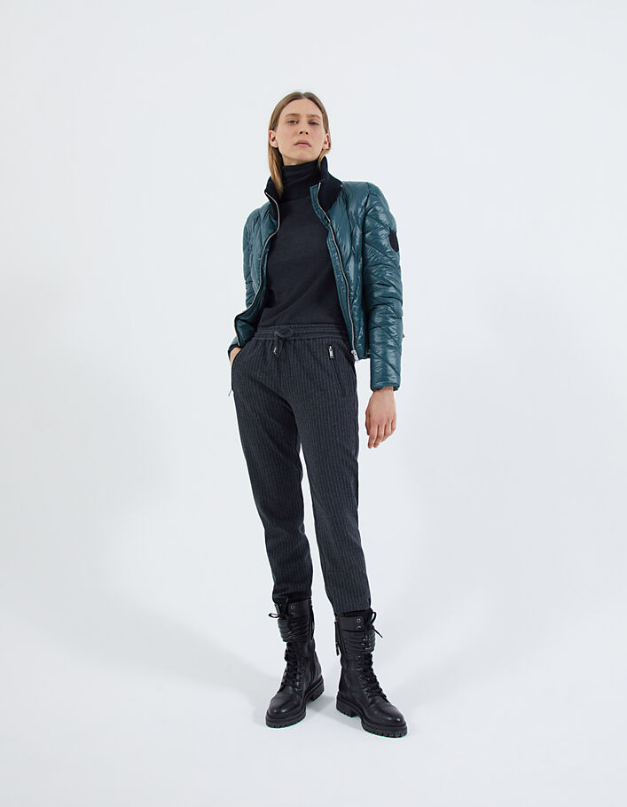 Women’s short light padded jacket with high collar - IKKS