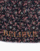 Chèche fin imprimé floral bords frangés femme-2