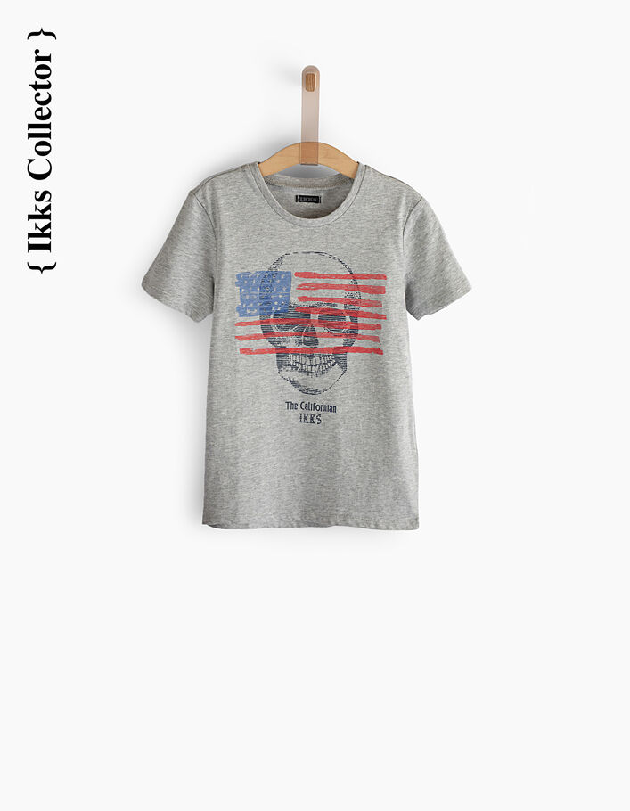 Graues Jungen-T-Shirt Collector The Californian  - IKKS