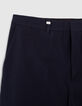 Men’s navy upcycled REGULAR chino trousers-4