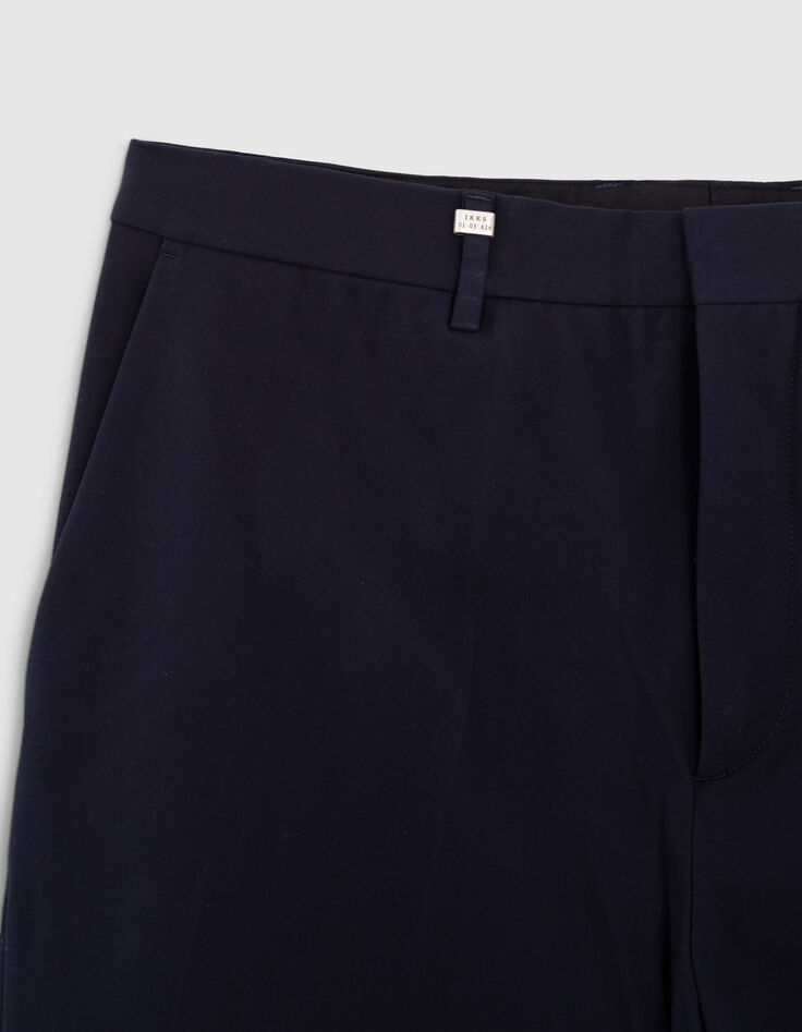 Men’s navy upcycled REGULAR chino trousers-4