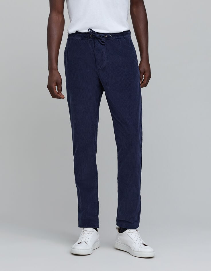 Men's indigo corduroy jogpants-3