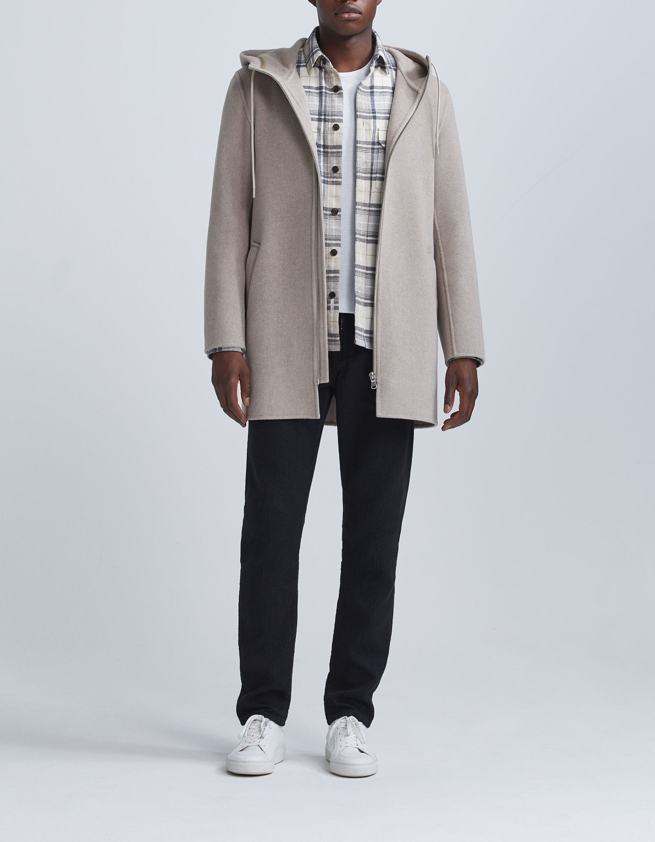 Manteau cheap zippé homme