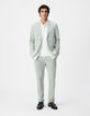 Veste de costume vert amande Homme-1