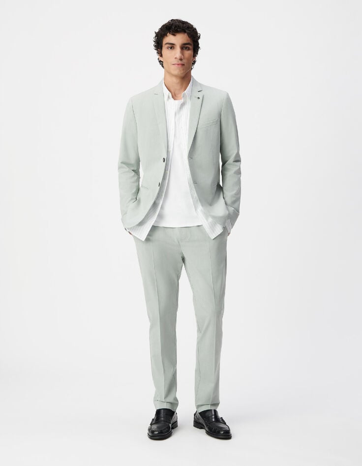 Veste de costume vert amande Homme-1