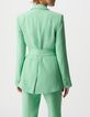 Gr&uuml;ne Anzugjacke aus recyceltem Polyester f&uuml;r Damen-3