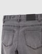 Jean SLIM gris ultra-résistant garçon-5