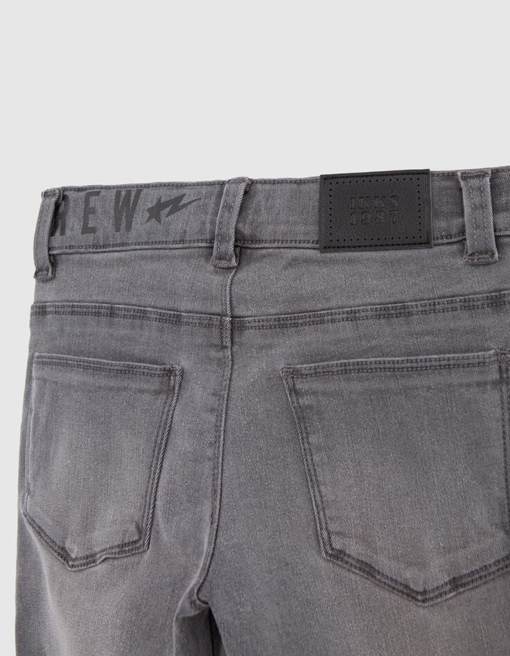 Jean SLIM gris ultra-résistant garçon-5
