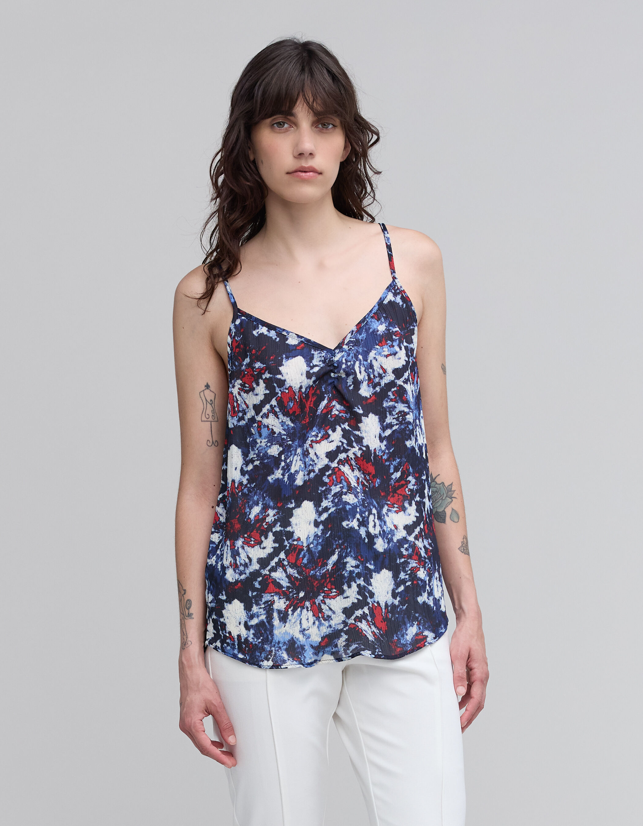 Tee shirt femme imprimé fleuri discount