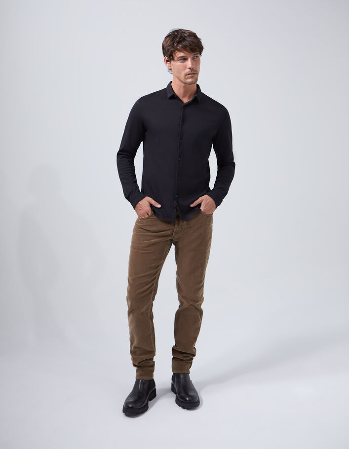 Men’s black Interlock REGULAR shirt-6