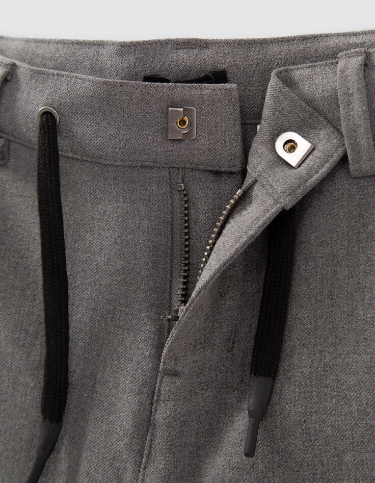Boys’ grey BAGGY trousers with combat pockets-6