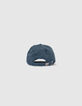 Gorra azul marino K bordada niño-4