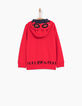 Cardigan rouge à lunettes sur capuche garçon-2