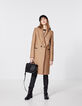 Manteau mi-long drap de laine col tailleur croisé femme-6