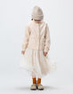 Girls’ ecru corduroy overshirt-3