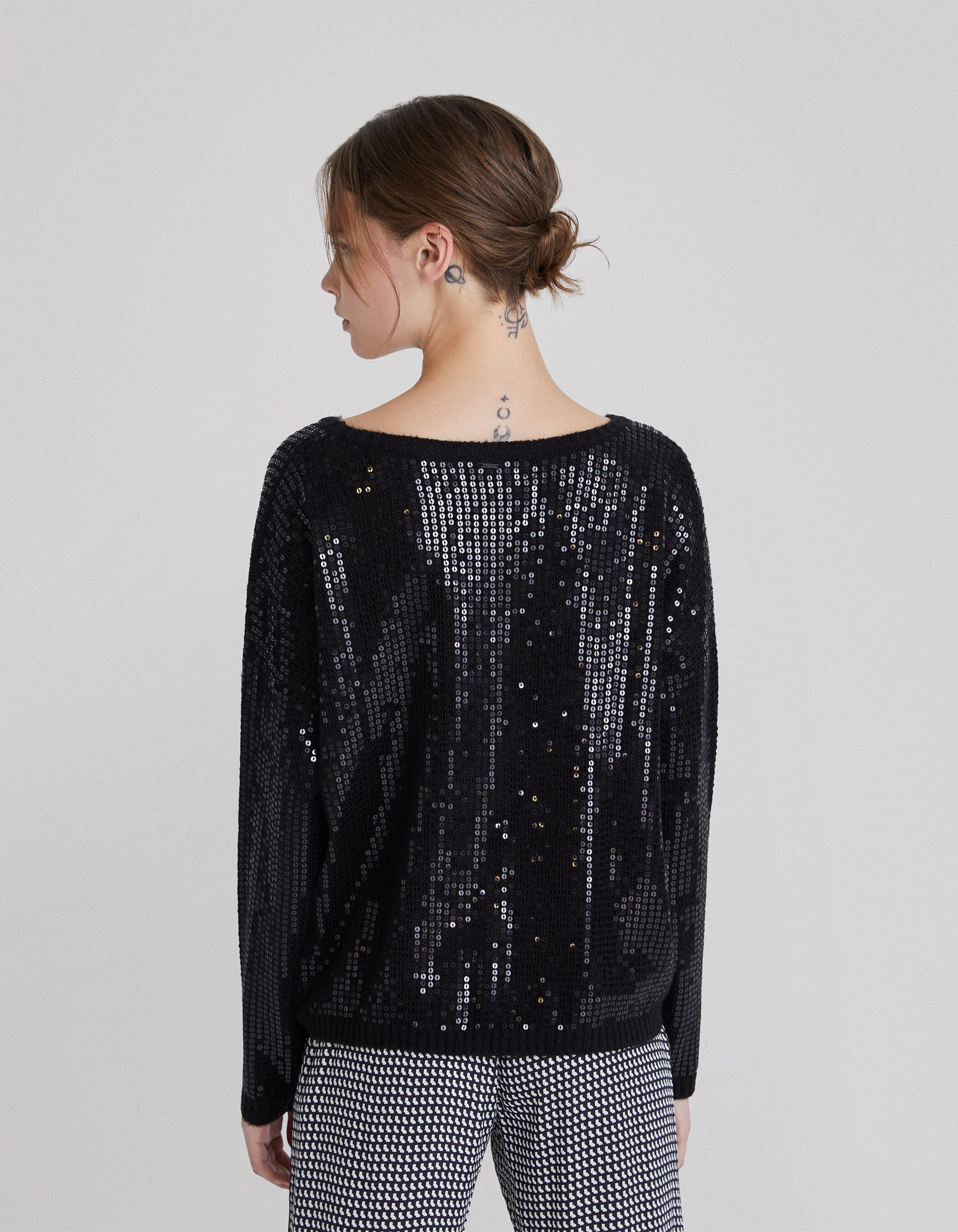 Pull noir oversize new arrivals femme