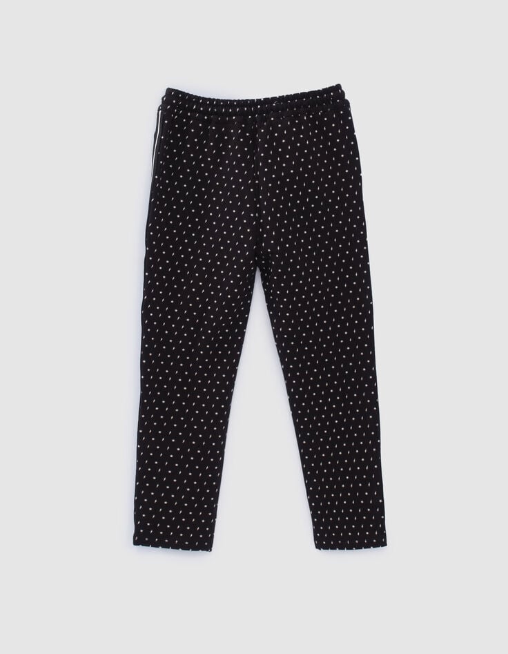 Girls’ black joggers with lightning star print-3