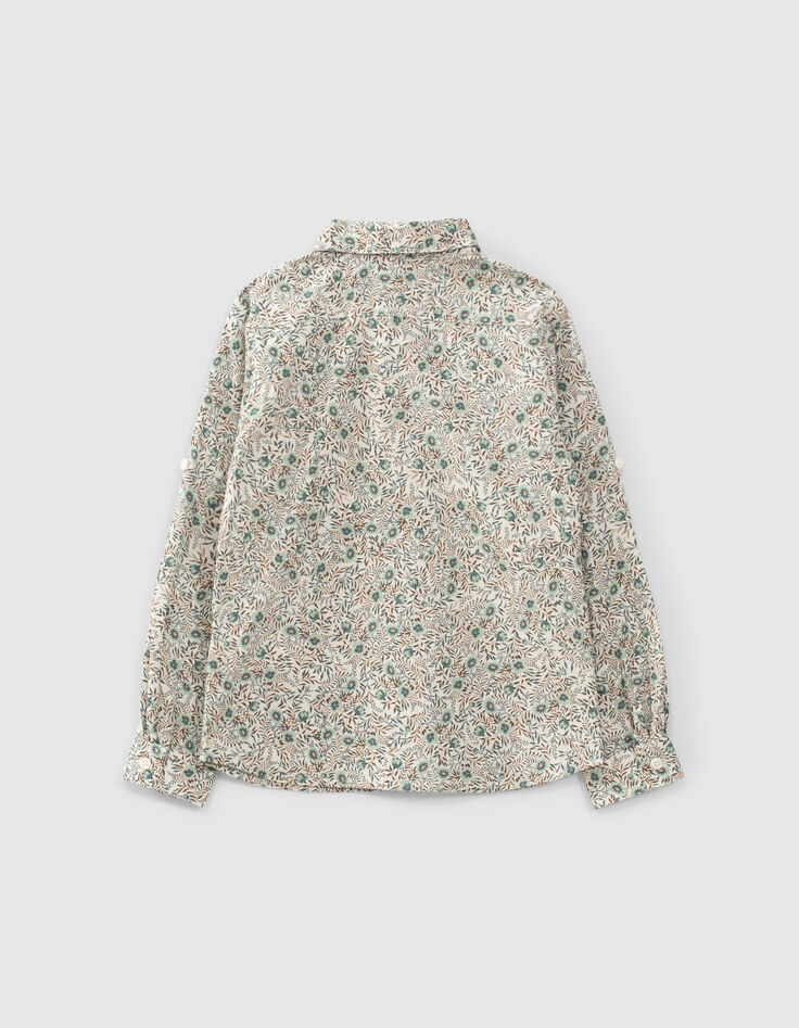 Chemise aqua imprimé fleurs garçon-4 Chemise aqua imprimé fleurs garçon-4