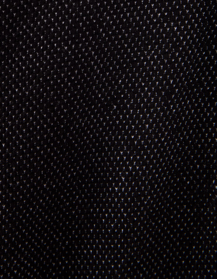 Polo noir trompe-l'oeil col chemise blanc gar&ccedil;on-7