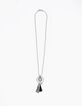 Sautoir maille boule médaille IKKS femme-1