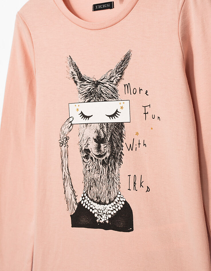 Girls’ llama T-shirt-4 Girls’ llama T-shirt-4