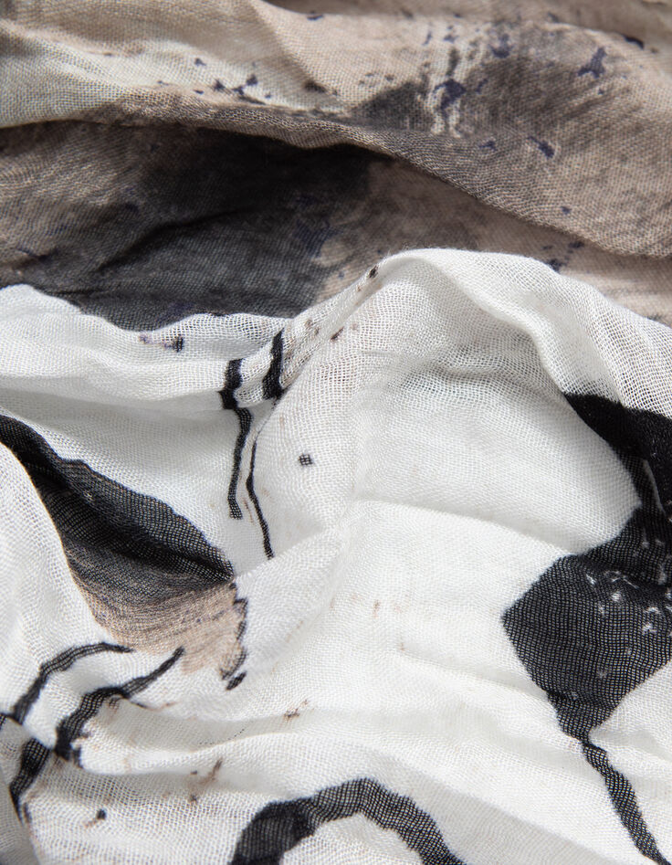 Men&rsquo;s chalk scarf with skeleton-sailor image-6