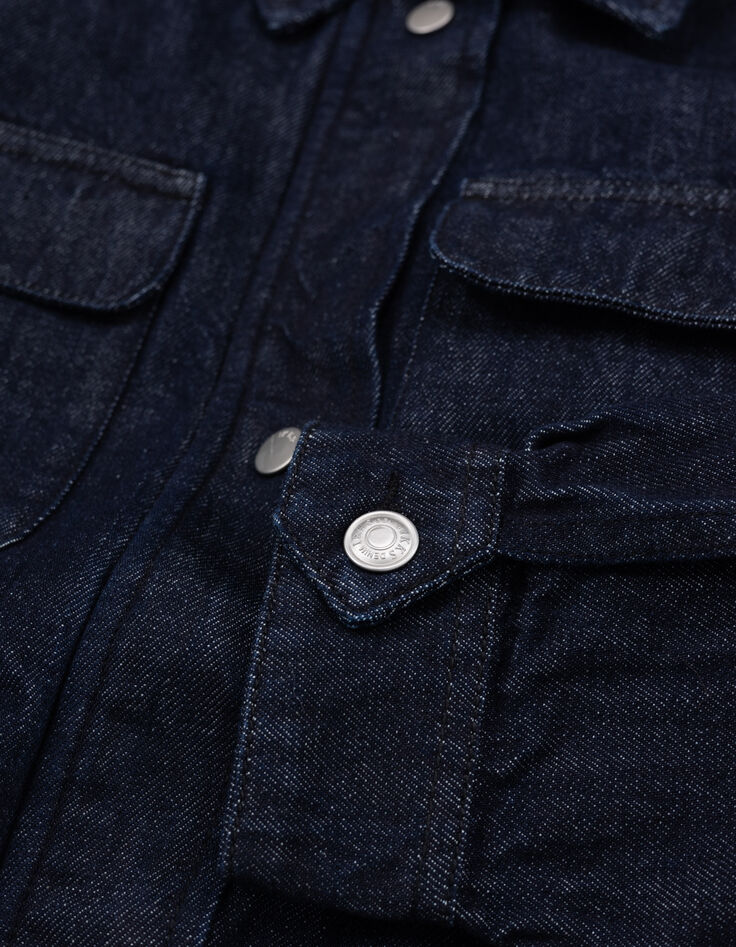 Dames Saharienne met rits in raw denim gerecycled katoen-8