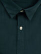 Men’s petrol green voile slim shirt-2