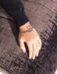 Pulsera metal blanco charm rayo ni&ntilde;a-1