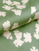 Robe courte vert satin&eacute; imprim&eacute; feuilles Femme-8