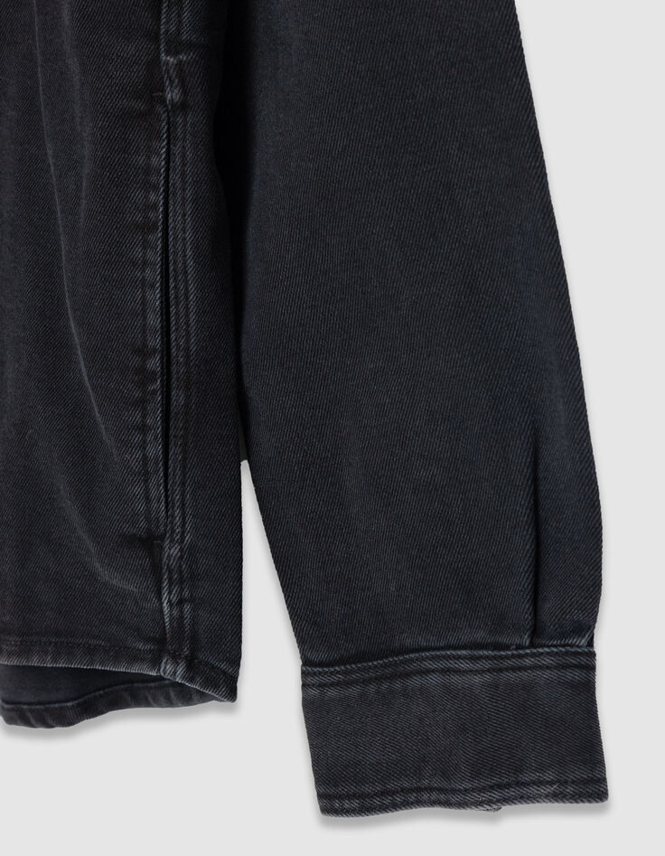 Chemise en jean regular grise Homme-3