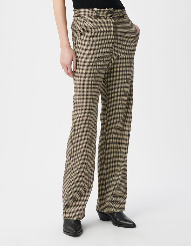 Karomuster Sesamhose für Damen-3
