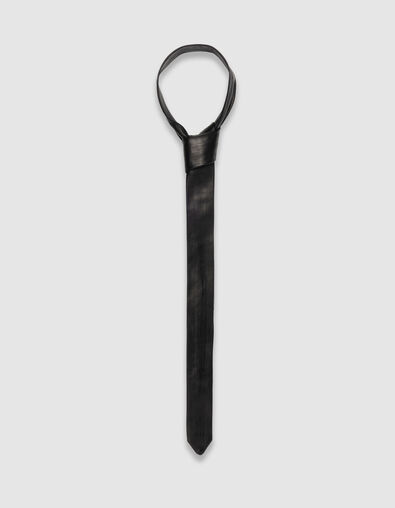 Cravate noire cuir Femme - IKKS