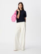 Dames wijde broek met motief in wit krijtstreepmotief-2