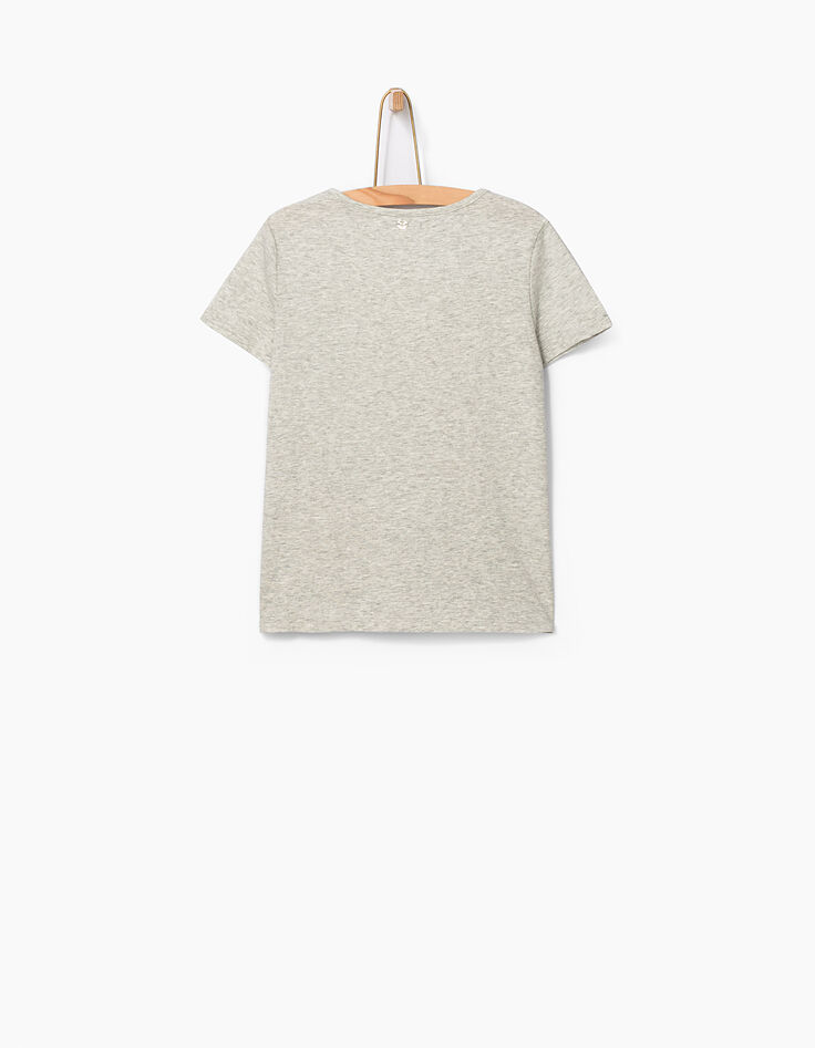 Camiseta gris jaspeado medio con encaje niña-4 Camiseta gris jaspeado medio con encaje niña-4