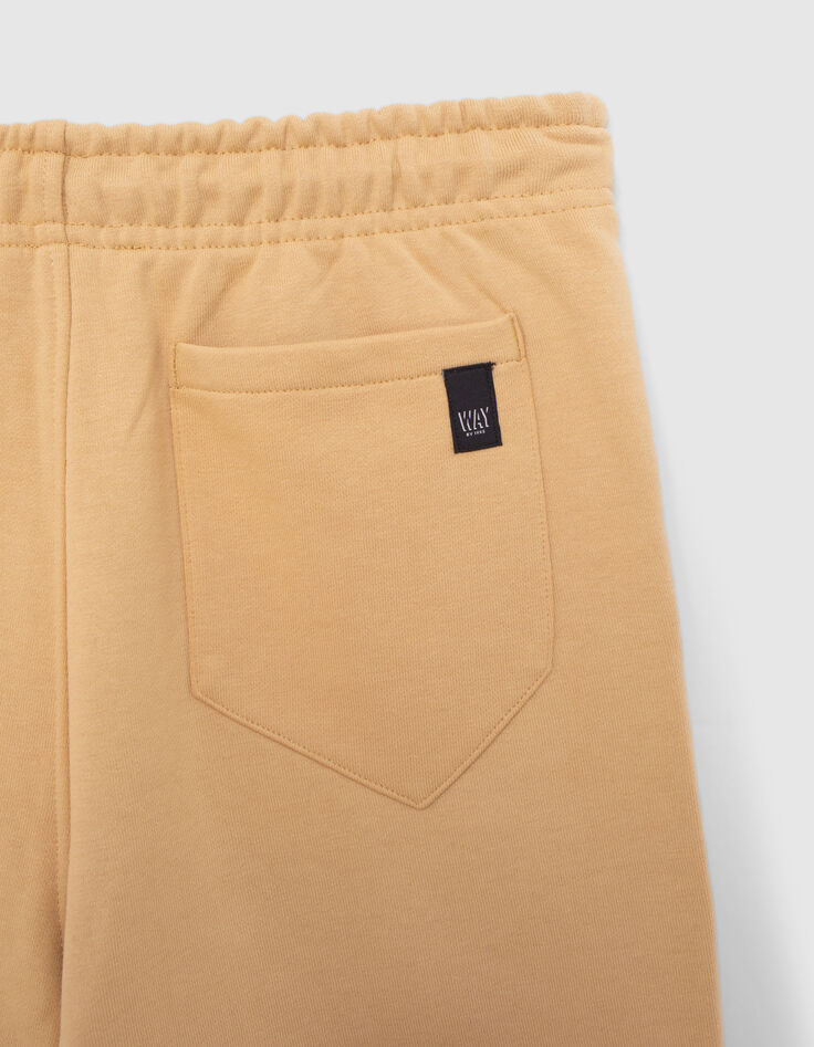 Bermuda beige molleton gar&ccedil;on-5