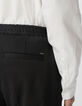 Pantalon de costume SLIM noir maille Milano Homme-6