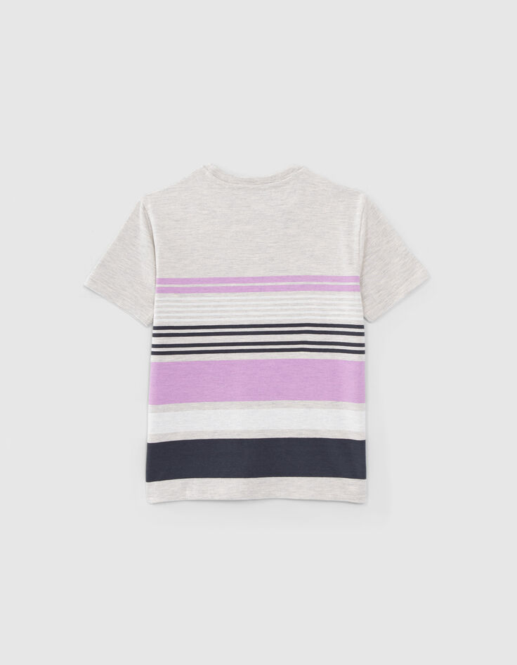 Boys’ grey striped T-shirt-3